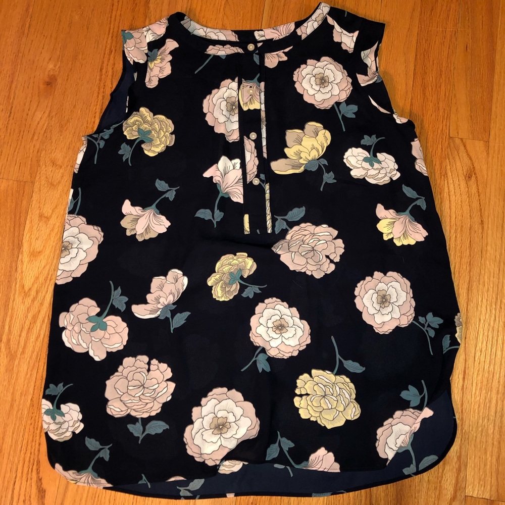Loft Peony Sleeveless Blouse